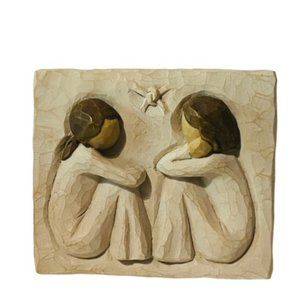 Willow Tree Figurine Demdaco spiritual Lordi wall hanging Friendship plaque 2001